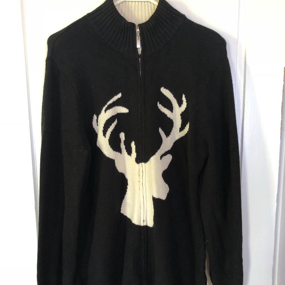 Neve Elk Zip Up Sweater